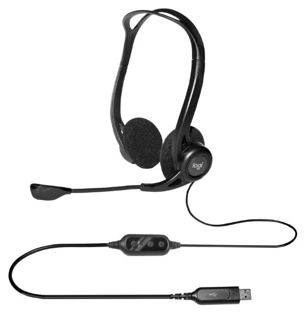 СЛУШАЛКИ LOGITECH PC960 - USB - Black - PN 981-000100