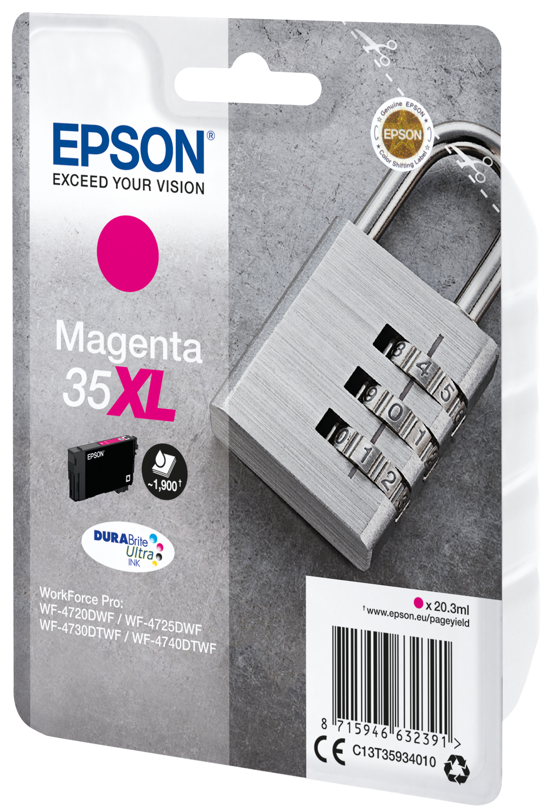 Глава за Epson WorkForce Pro WF-4720 Series - Ink - /35XL/ / C13T35934010 - Magenta - XL - PN C13T35934010