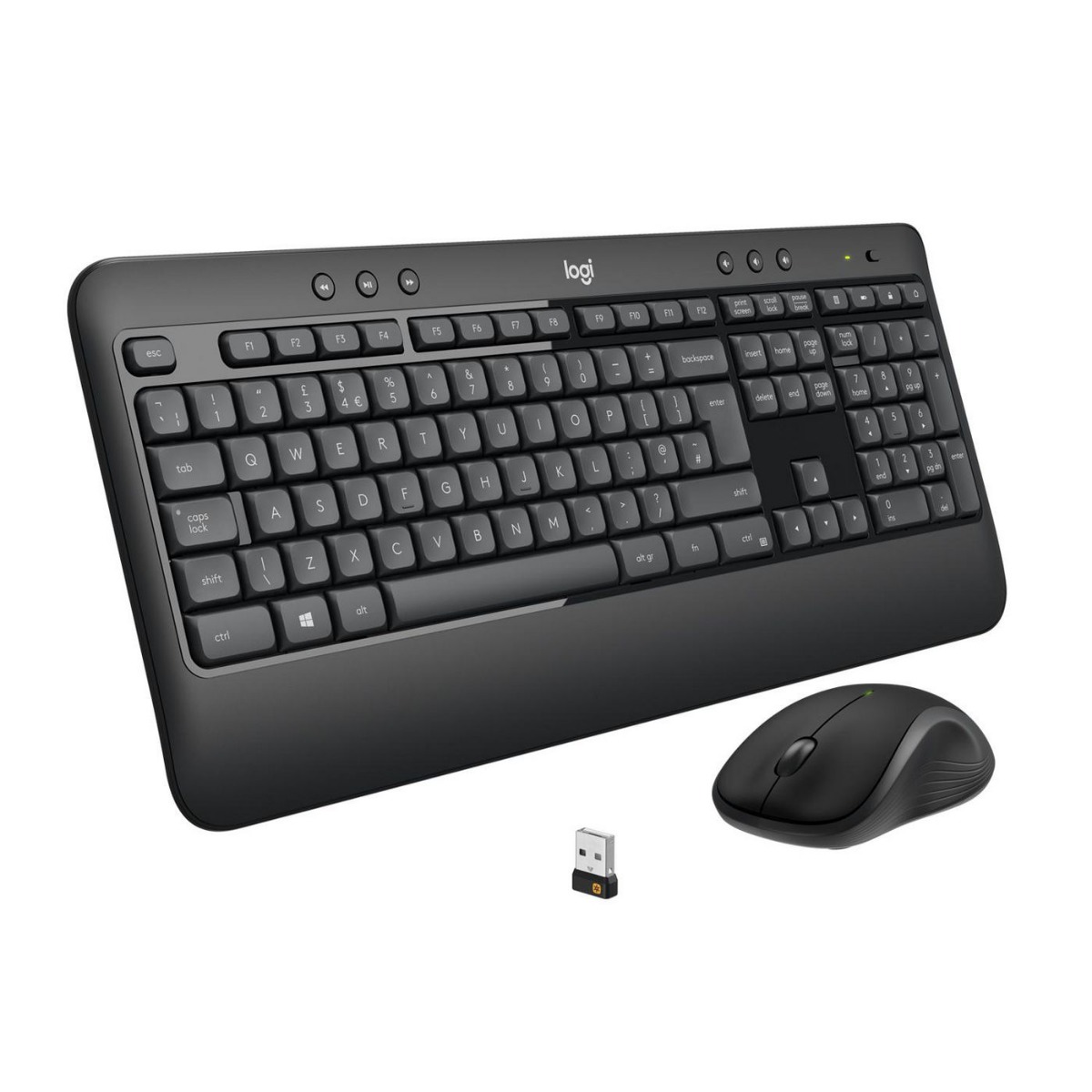 КОМПЛЕКТ МИШКА + КЛАВИАТУРА LOGITECH MK540 US - Wireless - БЕЗ БДС КИРИЛИЗАЦИЯ  (WITHOUT BDS CYRILLIC)  - Black - PN 920-008685