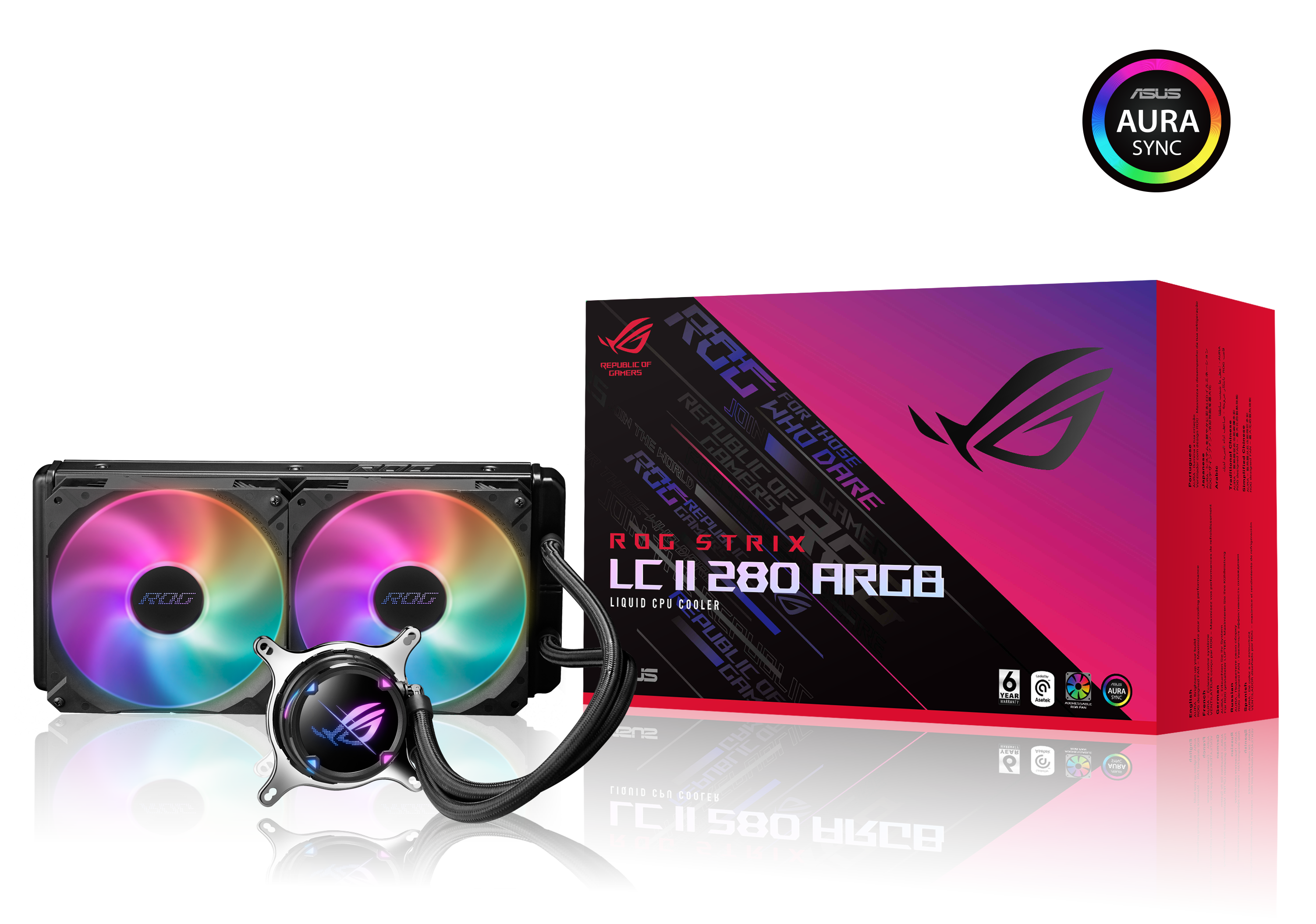 Водно охлаждане Asus Water cooling ROG Strix LC II 280 ARGB / 90RC00C1-M0UAY1 Black L - PN 90RC00C1-M0UAY1