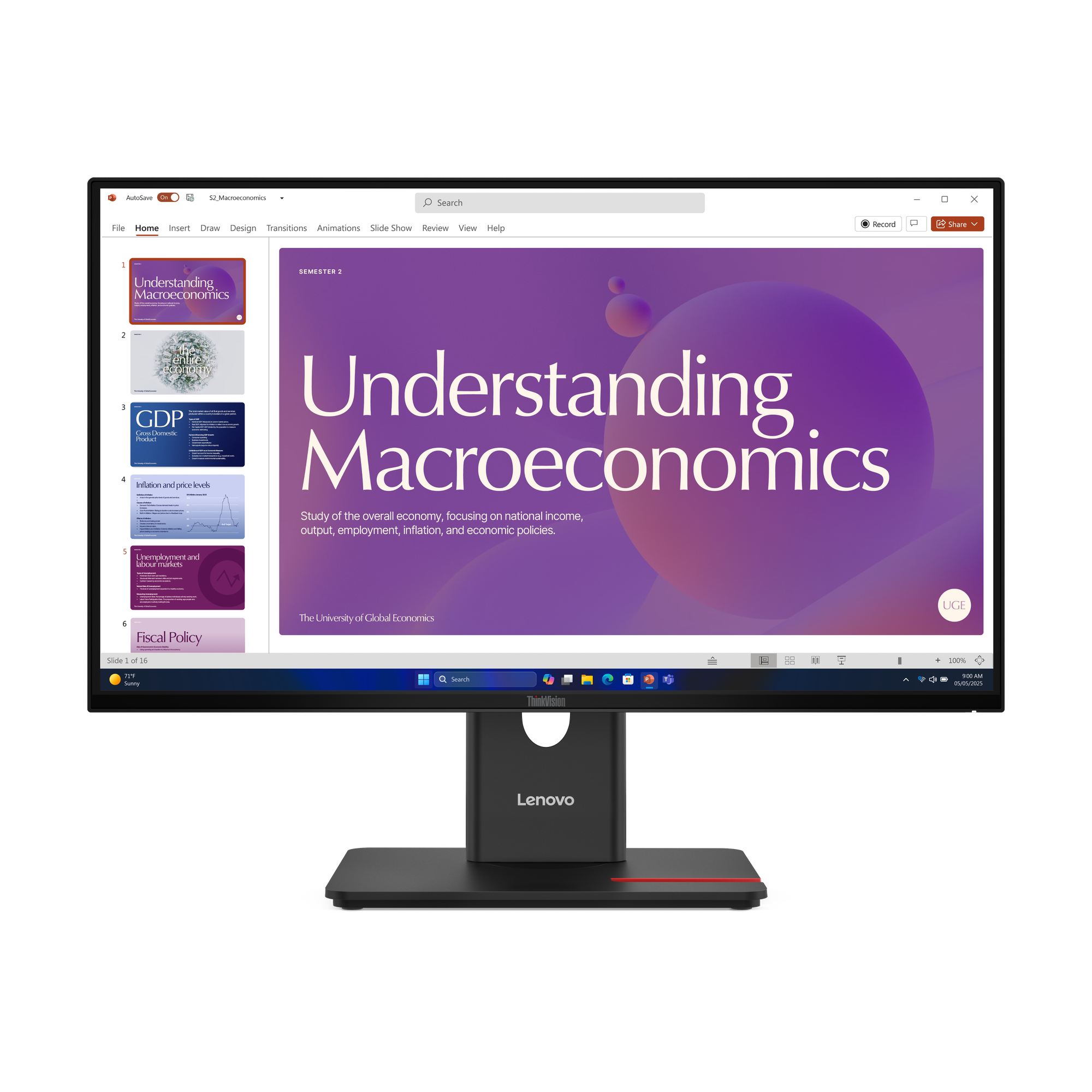 Монитор Lenovo Monitor ThinkVision T24D-40 / 64B9GAT1EU - Black - (24") - PN 64B9GAT1EU