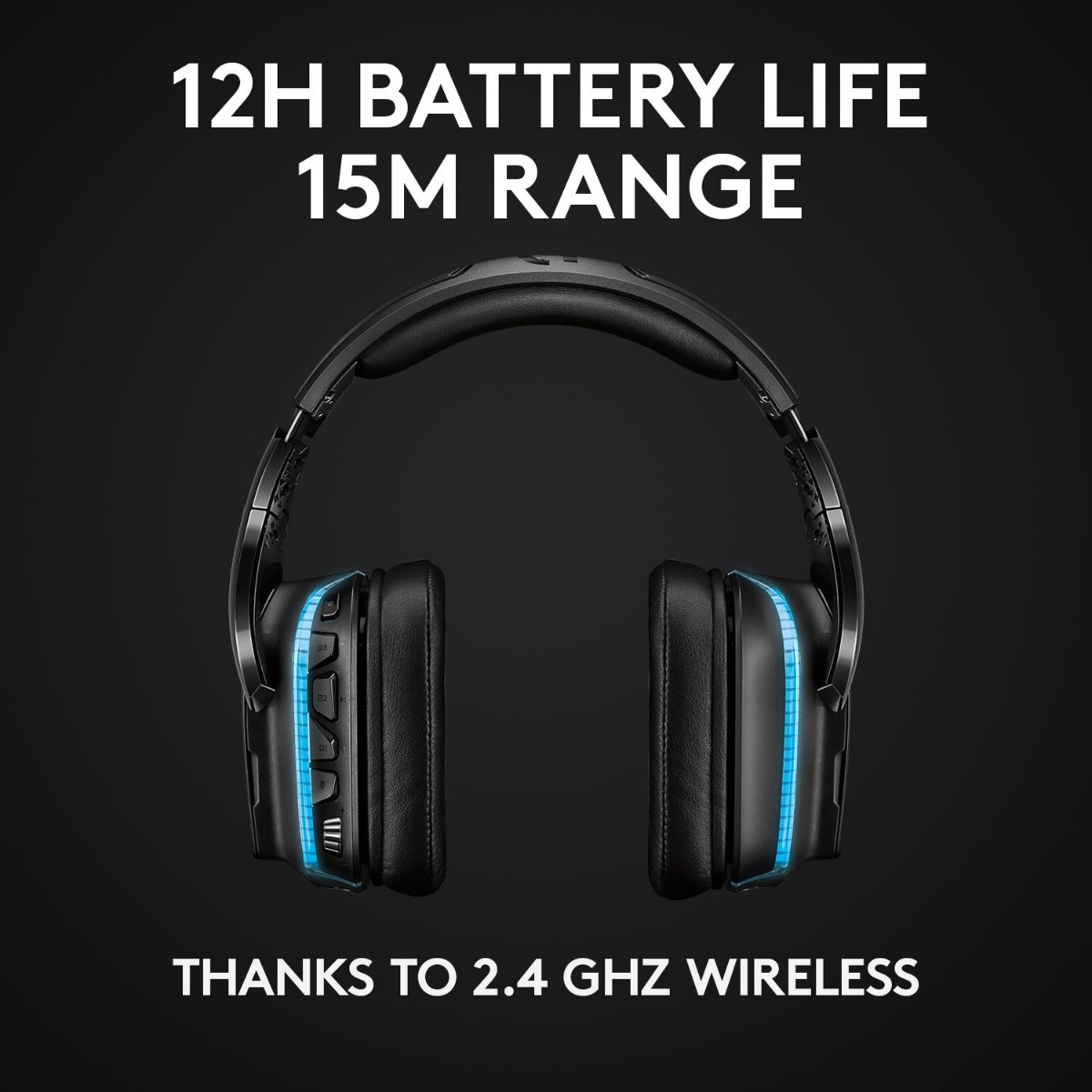 ГЕЙМЪРСКИ СЛУШАЛКИ LOGITECH ZG935 - Wireless - Black - PN 981-000744