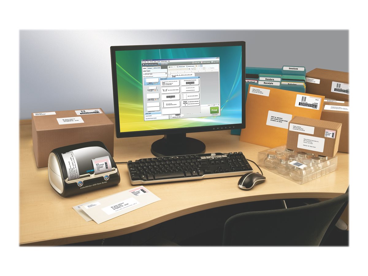 Етикетен принтер Dymo Label printer LW450TT / S0838870 Black - PN S0838870
