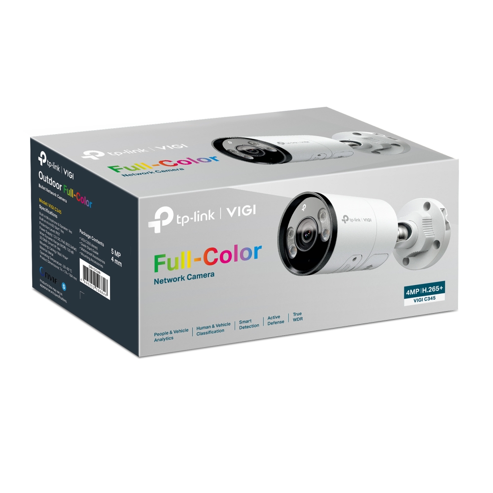Камера за видеонаблюдение TP-LINK Surveillance camera C345 4mm / VIGI C345(4MM) - White - PN VIGI C345(4MM)