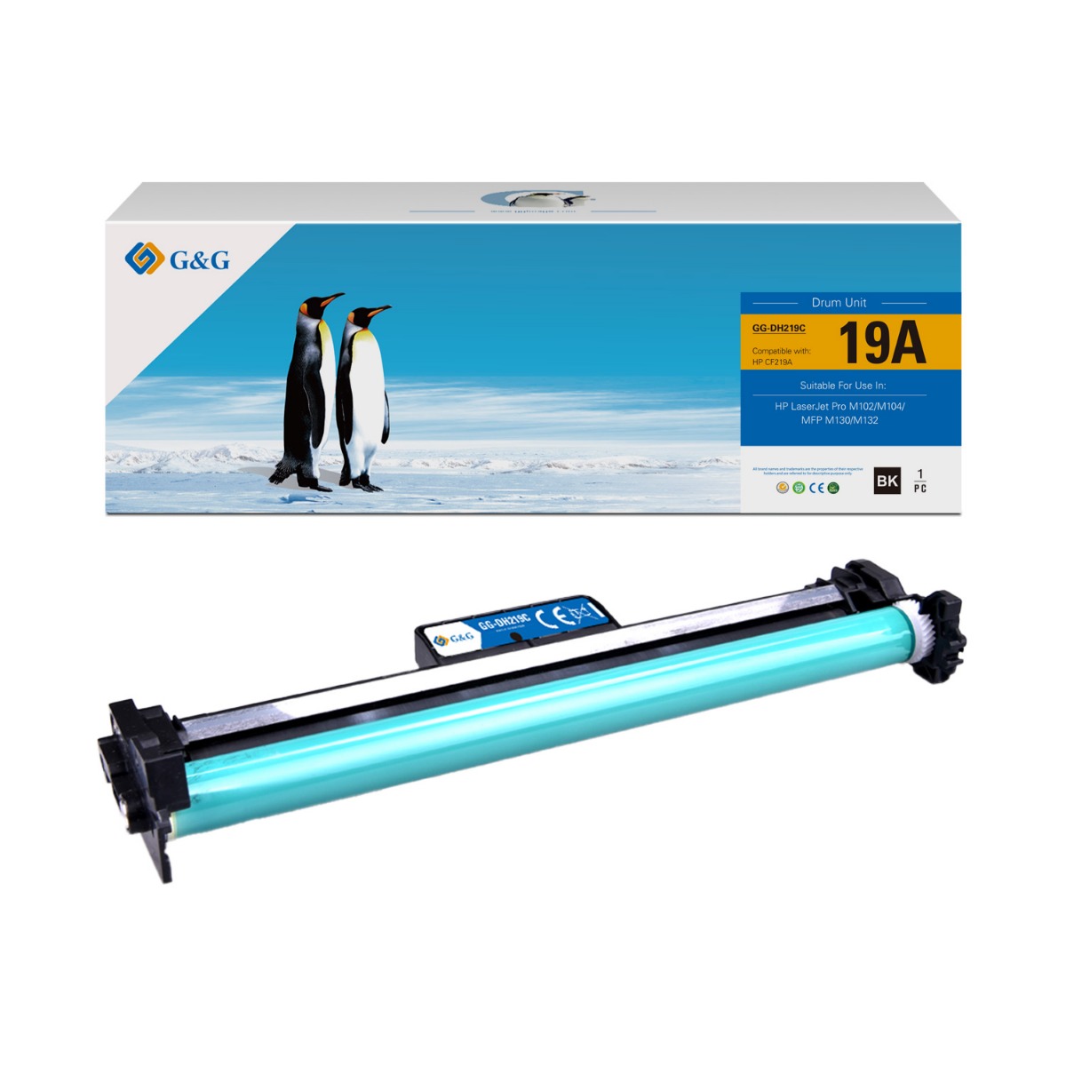 БАРАБАННА КАСЕТА ЗА HP Laserjet Pro M102/M104/M130/M132 - DRUM UNIT - Black - /19A/ - CF219A - PN NT-DH219CF - G&G