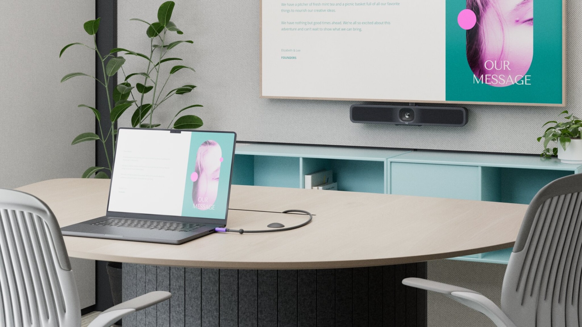 Кабел Logitech Cable Active USB-C 5m Graphite - PN 952-000195